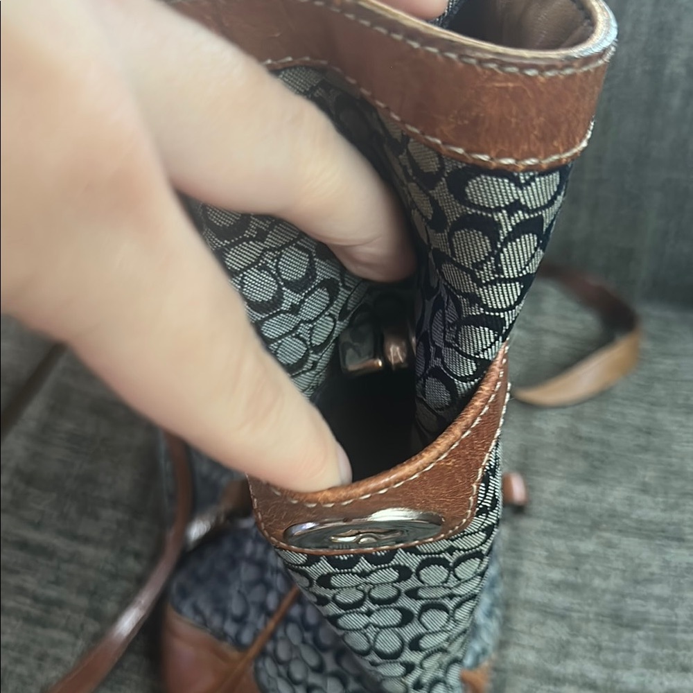 Coach Brown and Black Tote Bag - Picture 7 of 10